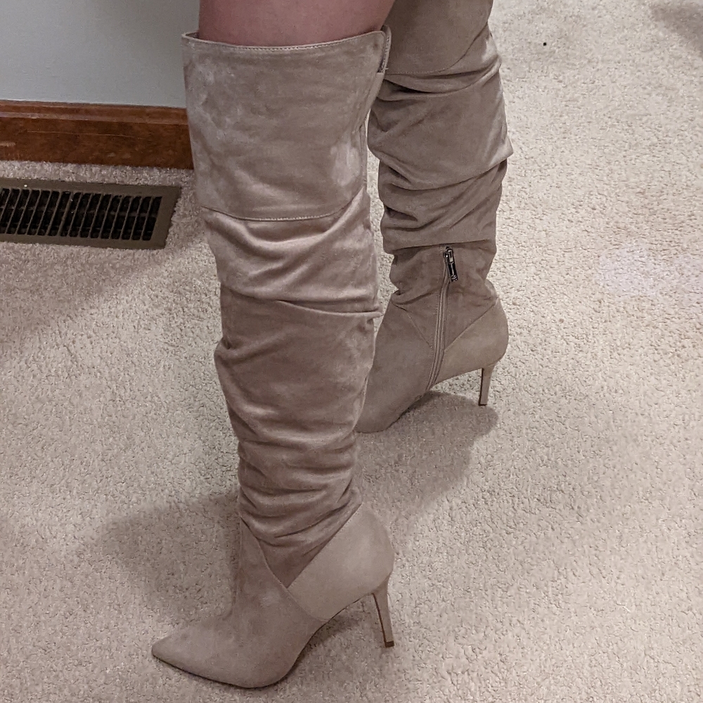 Jessica Simpson over the knee suede boots